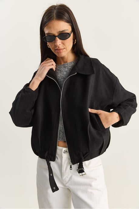 Oversized Faux Suede Jacket - Image 5