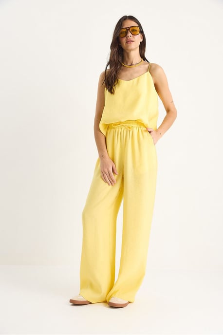 Mouwloze Camisole en Wijde Pantalons Coördinatieset - Image 2