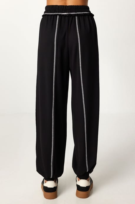 Zipper Collar Long Sleeve Two-Piece Coord Set - Image 6
