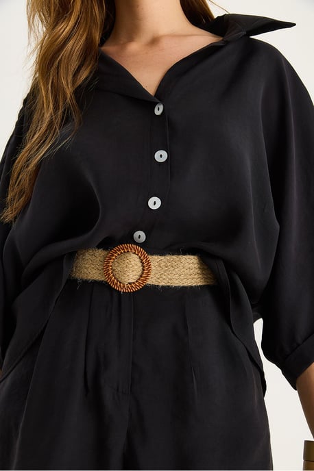 Hoge Taille Knop Twee-delige Co-ord Set - Image 6