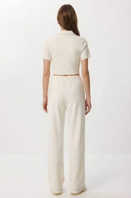 Hoge Taille Wijde Pijpen Broek & Jas Co-ord Set - Image 6