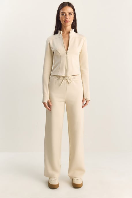 Jacket and Straight Leg Pants Two Piece Set - Image 1