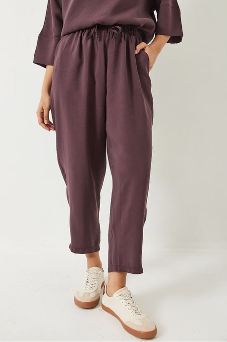 Överdimensionerad Båtkrage Polyester Tvådelad Koord Set - Image 5