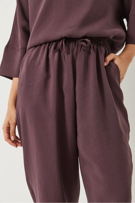 Överdimensionerad Båtkrage Polyester Tvådelad Koord Set - Image 6