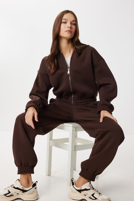 Hooded Lange Mouw Twee-Stuk Coord Set - Image 1