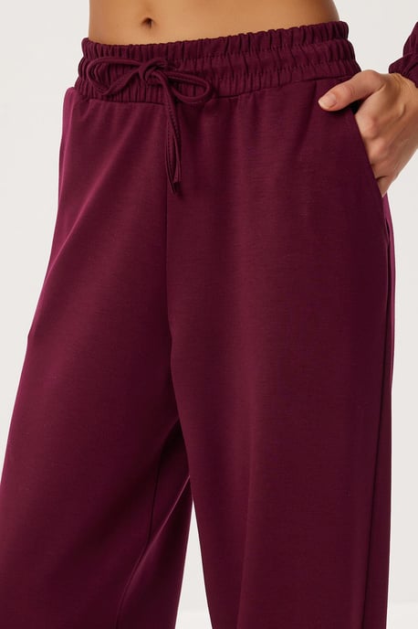 Pocket Detail Jas & Wijdere Broek Twee-delige Set - Image 6