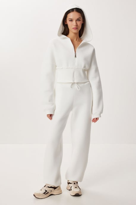 Hoodie och elastiska joggers i set - Image 2