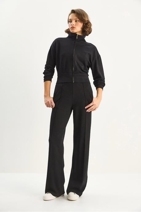 Hela dragkedja sweatshirt och byxor tvådelad set - Image 5