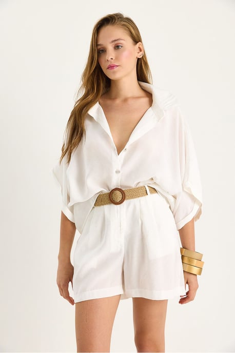 Hoge Taille Geknoopte Twee-Delige Coord Set - Image 3