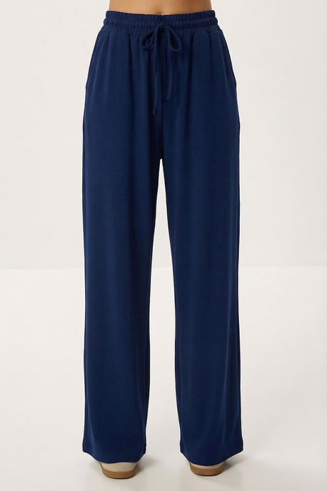 Pocket Detail Jas & Wijdere Broek Twee-delige Set - Image 4