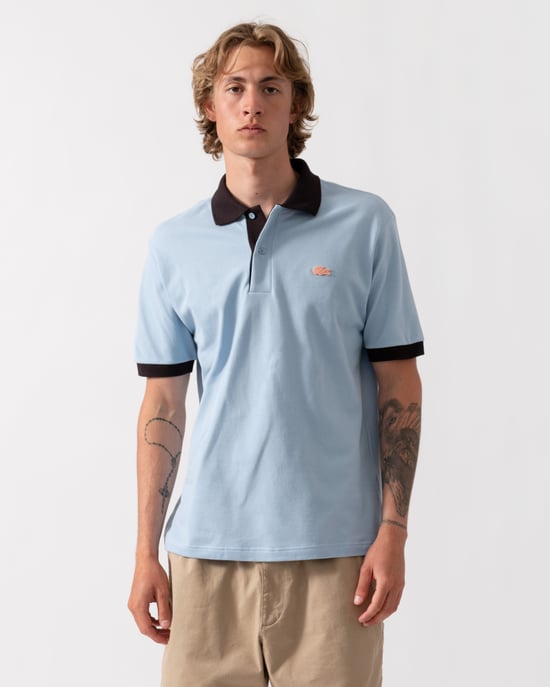 Lacoste Classic Fit Piqué Polo Short Sleeve Piqué Polo in Light Blue - Image 1
