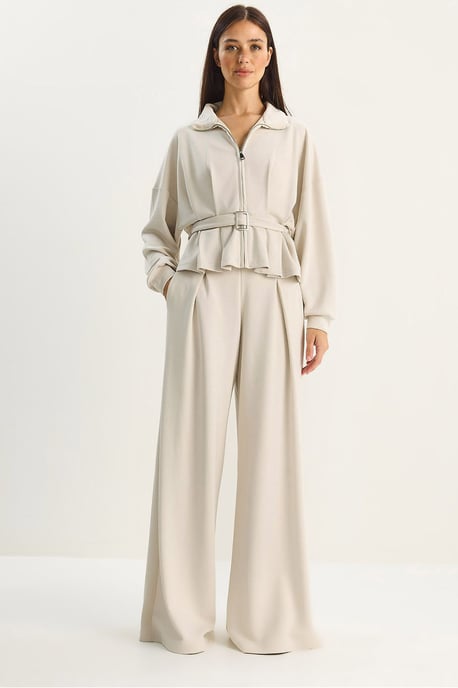 Gestrikt Jas en Broek Gebreid Twee-Delig Set - Image 1