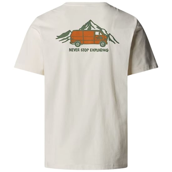 The North Face Mens Great Outdoors Graphic T-Shirt White Dune - Image 3