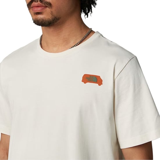 The North Face Mens Great Outdoors Graphic T-Shirt White Dune - Image 4