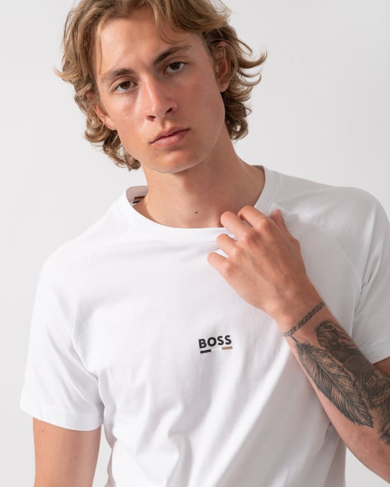 Beach T-Shirt Slim Fit T-Shirt in White - Image 4