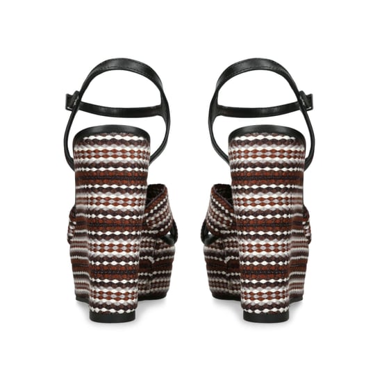 Leather Aztec Black Heels - Image 3