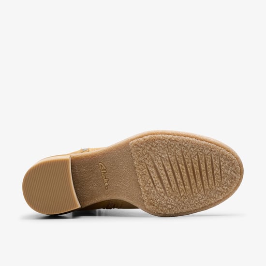 Cassiano Zip Vriststövlar Ljus Tan Mocka Stövlar - Image 3