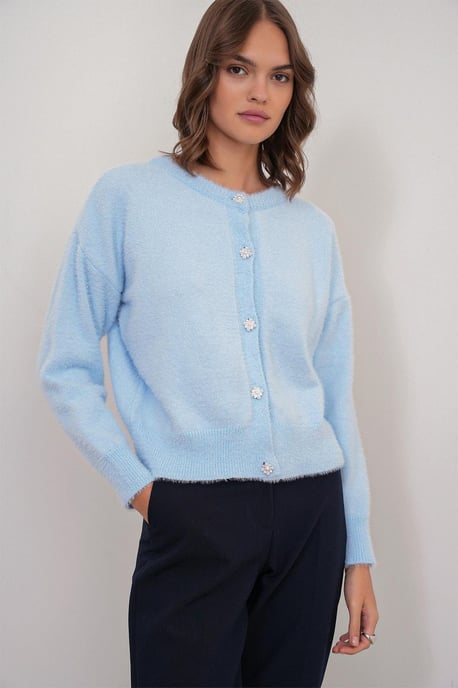 Geknoopte Oversized Gestructureerde Cardigan - Image 3