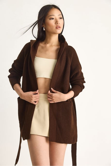 Hooded Cardigan met Striksluiting - Image 5