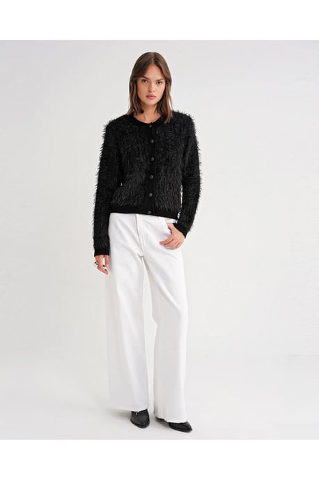 Geknoopte Pluche Textuur Cardigan - Image 3