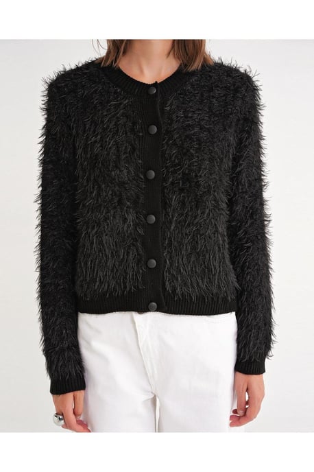 Geknoopte Pluche Textuur Cardigan - Image 6