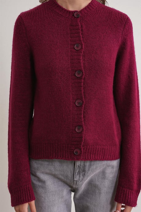 Ribbed Knit Button Cardigan - Image 4
