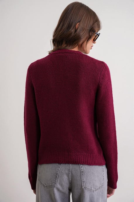 Ribbed Knit Button Cardigan - Image 6
