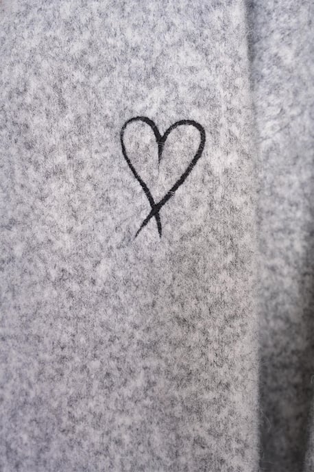 Oversized Knit Cardigan with Heart Detail - Image 5
