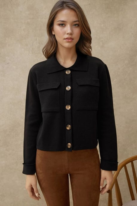 Geknoopte cardigan met zakken - Image 5