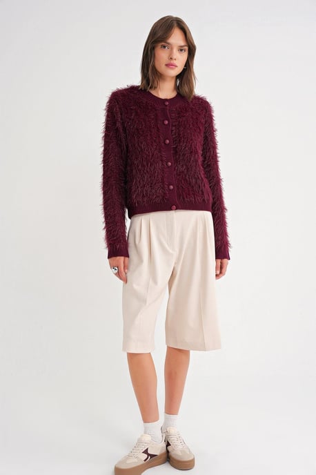 Geknoopte Pluche Textuur Cardigan - Image 2