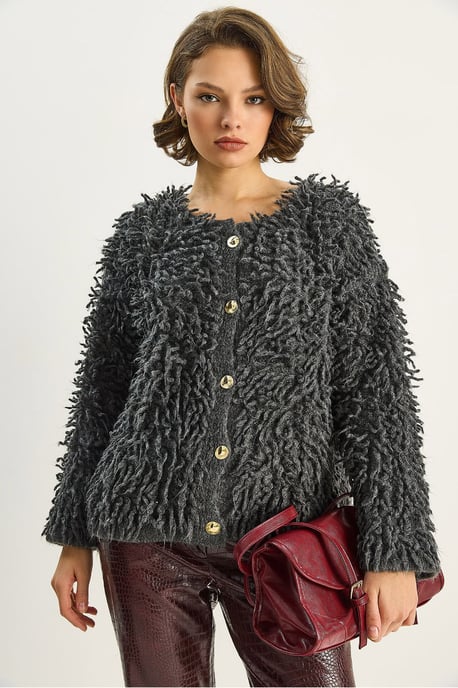 Gestructureerde Knopen Cardigan - Image 2