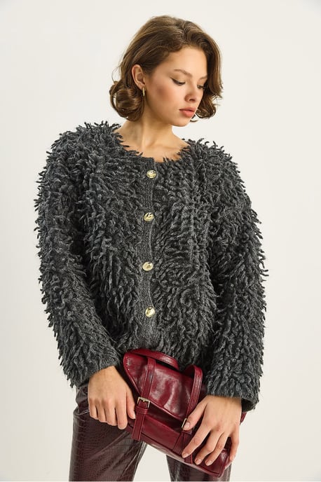 Gestructureerde Knopen Cardigan - Image 3