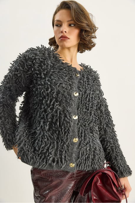 Gestructureerde Knopen Cardigan - Image 4