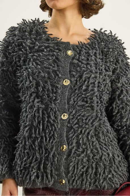 Gestructureerde Knopen Cardigan - Image 6