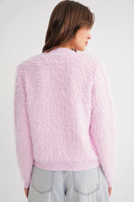 Geknoopte Pluche Textuur Cardigan - Image 6