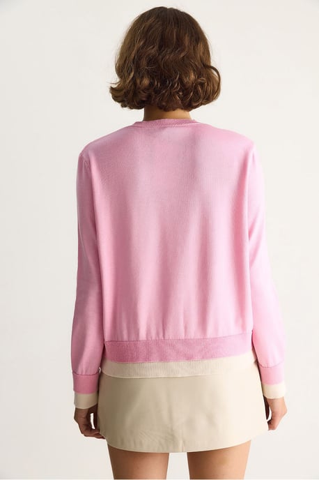 Färgglad Långärmad Knapplång Cardigan - Image 6