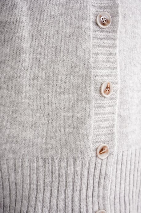 Geknoopte V-hals Ribbels Trui Cardigan - Image 6