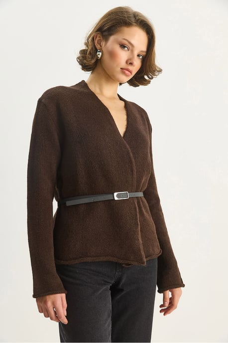 Gordel Gedetailleerde Cardigan - Image 4