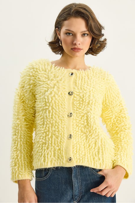 Gestructureerde Knopen Cardigan - Image 3