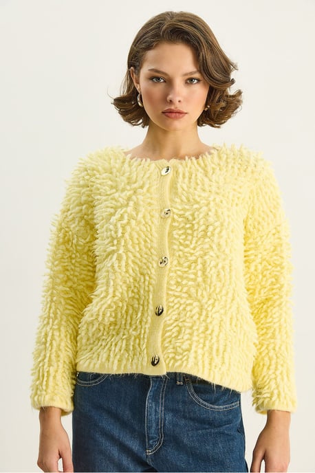 Gestructureerde Knopen Cardigan - Image 4