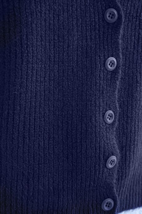 Gestructureerde V-hals Knop Cardigan - Image 5