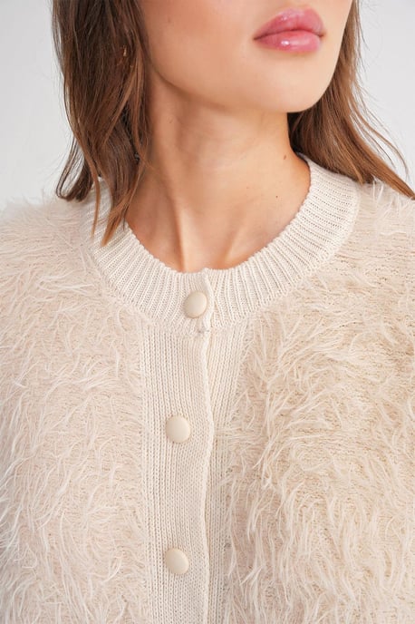 Geknoopte Pluche Textuur Cardigan - Image 6