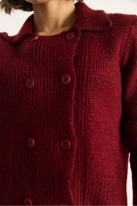 Geribbelde Brei Cardigan - Image 5