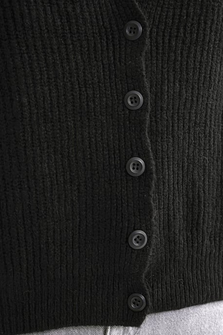 Textuur V-Hals Knop Cardigan - Image 6