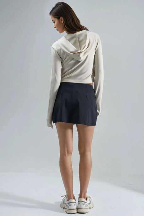 Hooded Zip-Up Regular Fit Jacket - Image 6