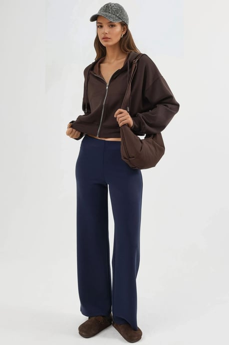 Hooded korte jas met rits - Image 4