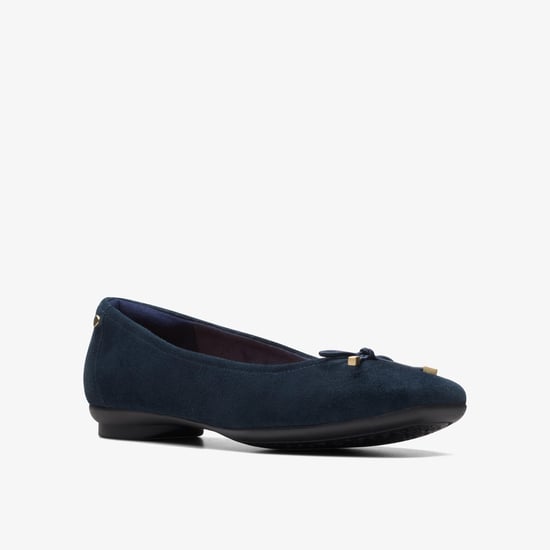 Candra Light Navy Suede Shoes - Image 3