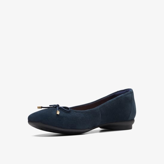 Candra Light Navy Suede Shoes - Image 4