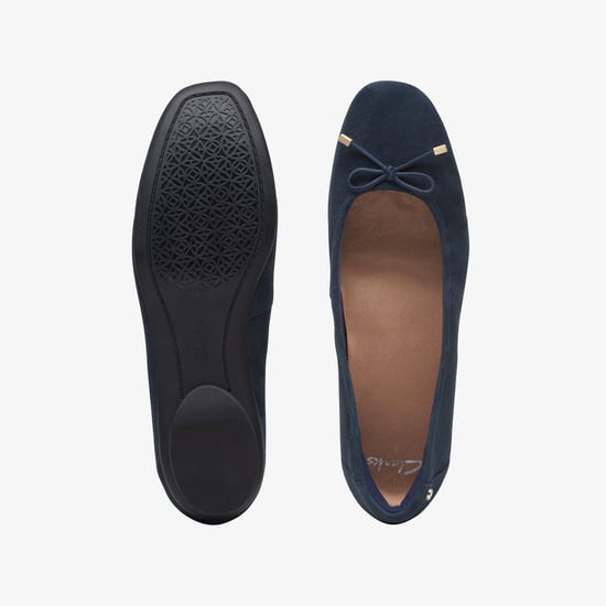 Candra Light Navy Suede Shoes - Image 6
