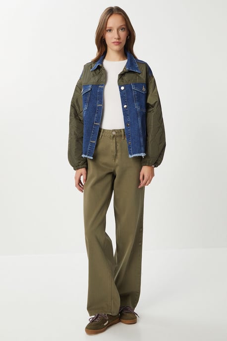 Geknoopte Denim Crop Jacket - Image 3